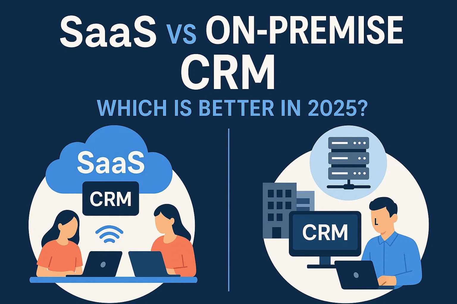 SaaS vs On-Premise CRM: Which is Better in 2025? Hero Image